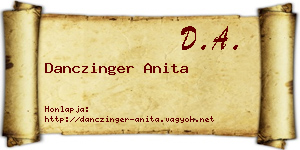 Danczinger Anita névjegykártya